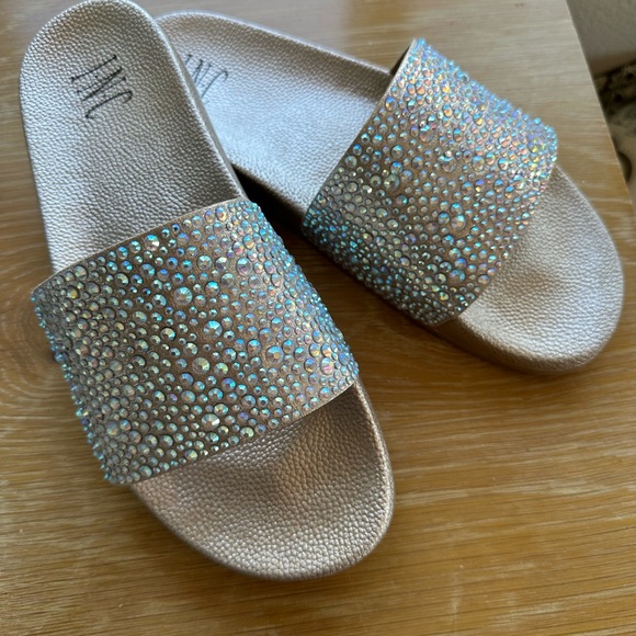 INC Women's Sparkly Rhinestone Sandals/Slides, Wms. Sz. 10, New, Never Worn - Picture 3 of 13